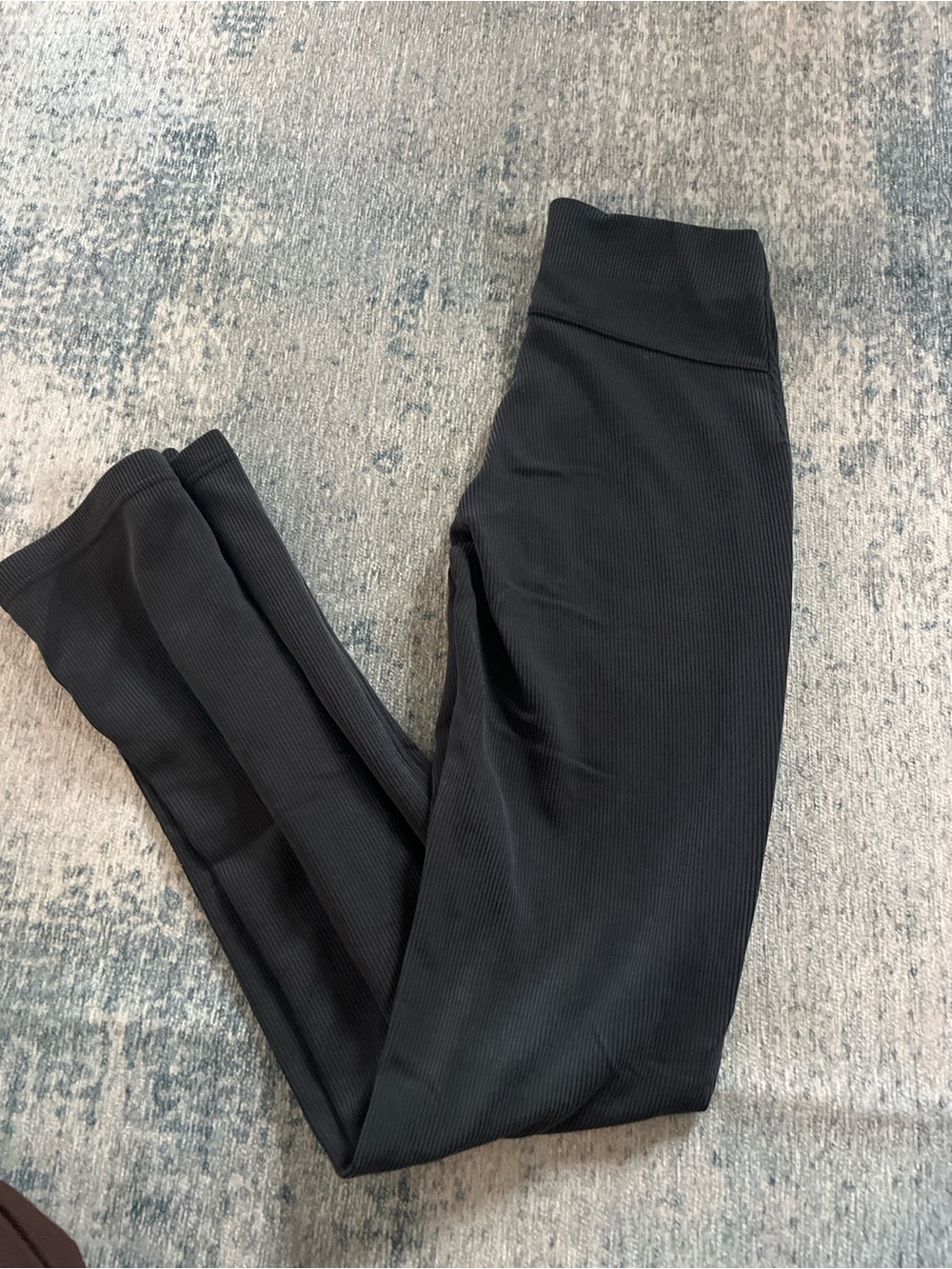 Lululemon High-Rise Black Ribbed Leggings